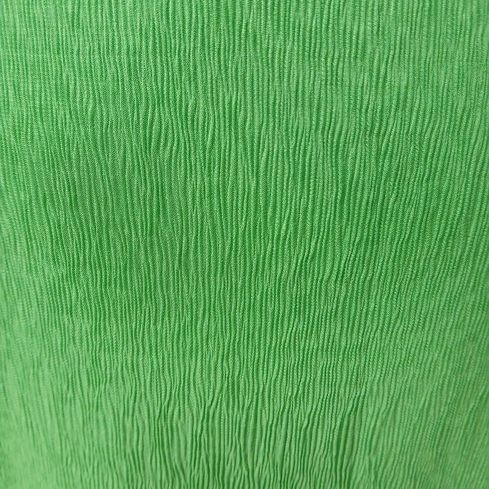 Camila Coelho Monica Crinkled Green Sleeveless Midi Shirt Dress Size Medium - Picture 6 of 12